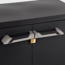 TOOMAX Ιταλίας MOB PRIME Πλαστική Ντουλάπα 66x40x88cm 10kg με Ράφια και Πόδια  MAX Αντοχή 15kg Μαύρο