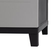 TOOMAX Ιταλίας MOB SMART Πλαστική Ντουλάπα 66x40x88cm 10kg με Ράφια και Πόδια  MAX Αντοχή 15kg Ανθρακί-Γκρι