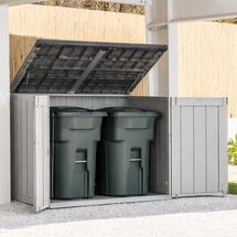 TOOMAX Ιταλίας Αποθήκη Κήπου Βαρέως Τύπου Πλαστική 2270lt 178.1x109x140cm 51kg MASSIF STORER PLUS 2XL Grey - Antracite