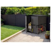 ARTPLAST Ιταλίας Επέκταση Αποθήκης Κήπου 660mm Βαρέως Τύπου Πλαστική  25,3kg  GARDEN SHED BASIC Γκρι - Ανθρακί