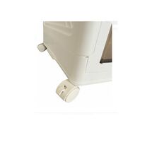 VESTA Πλαστική Ντουλάπα Αποθήκευσης 3όροφη 55x32x94cm 5kg με Ημιδάφανα Πορτάκια και Ροδάκια