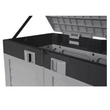 ARTPLAST Ιταλίας Αποθήκη Κήπου - Μπαούλο Βαρέως Τύπου Πλαστικό 1.04m² 146x87x119cm 42.8kg 1200 Lt GARDEN STORAGE Γκρι - Ανθρακί