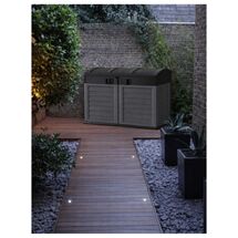 ARTPLAST Ιταλίας Αποθήκη Κήπου - Μπαούλο Βαρέως Τύπου Πλαστικό 1.04m² 146x87x119cm 42.8kg 1200 Lt GARDEN STORAGE Γκρι - Ανθρακί