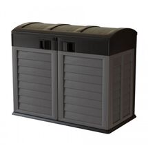 ARTPLAST Ιταλίας Αποθήκη Κήπου - Μπαούλο Βαρέως Τύπου Πλαστικό 1.04m² 146x87x119cm 42.8kg 1200 Lt GARDEN STORAGE Γκρι - Ανθρακί
