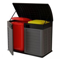 ARTPLAST Ιταλίας Αποθήκη Κήπου - Μπαούλο Βαρέως Τύπου Πλαστικό 1.04m² 146x87x119cm 42.8kg 1200 Lt GARDEN STORAGE Γκρι - Ανθρακί