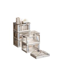 VESTA Διάφανη Πλαστική Συρταριέρα/Τροφοθήκη 5όροφη 52.5x36x140.5cm 11.05kg με Ροδάκια Λευκό