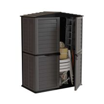 ARTPLAST Ιταλίας Αποθήκη Κήπου Βαρέως Τύπου Πλαστική 1.25m² 151x83x200cm 52kg 2000 Lt GARDEN SHED BASIC Γκρι - Ανθρακί