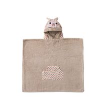 Palamaiki Παιδική πετσέτα με κουκούλα 70x120 RAB Καφέ