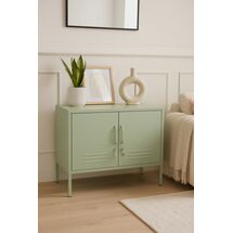 STEELEN COLOR Μεταλλικός Μπουφές 100x40x70cm Πάχους 0.4mm Εσωτερικού Χώρου με Πόδια Pastel Green