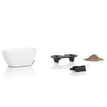 LECHUZA Navio Color 10 Επιτραπέζια Γλάστρα 29x14x14cm Αυτοποτιζόμενη με Δοχείο Φύτευσης ΛΕΥΚΗ Γερμανίας