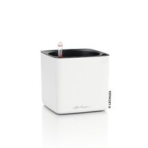 LECHUZA CUBE Premium 16 Επιτραπέζια Γλάστρα 17x17x16cm Αυτοποτιζόμενη με Εσωτερικό Δοχείο Λευκή Ματ Γερμανίας