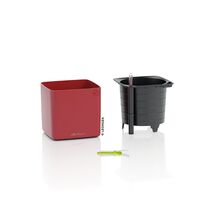 LECHUZA CUBE Premium 16 Επιτραπέζια Γλάστρα 17x17x16cm Αυτοποτιζόμενη με Εσωτερικό Δοχείο Λευκή Ματ Γερμανίας