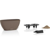 LECHUZA Navio Color 20 Επιτραπέζια Γλάστρα 39x19x18cm Αυτοποτιζόμενη με Δοχείο Φύτευσης Nutmeg Γερμανίας