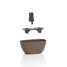 LECHUZA Navio Color 20 Επιτραπέζια Γλάστρα 39x19x18cm Αυτοποτιζόμενη με Δοχείο Φύτευσης Nutmeg Γερμανίας