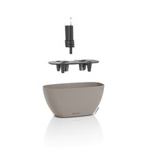 LECHUZA Navio Color 20 Επιτραπέζια Γλάστρα 39x19x18cm Αυτοποτιζόμενη με Δοχείο Φύτευσης Sand Brown Γερμανίας