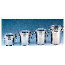 Βάζο Στρογγυλό ΙΝΟΧ με Κλιπ