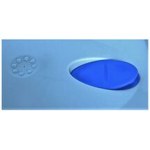 BAMA Ιταλίας Τάπερ-Φαγητοδοχείο 22.5x15.5x9.5cm Ορθογώνιο με Βαλβίδα 2lt Διάφανο Γαλάζιο Καπάκι