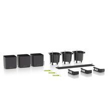 LECHUZA Green Wall Premium Επιτοίχια Γλάστρα 48x6x14cm Αυτοποτιζόμενη με Εσωτερικά Δοχεία Basalt Grey Mατ Γερμανίας