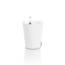 LECHUZA Deltini Επιτραπέζια Γλάστρα 15x15x19cm Αυτοποτιζόμενη με Δοχείο Φύτευσης Λευκή Ματ Γερμανίας