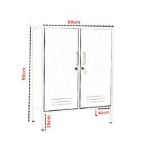 STEELEN COLOR Μεταλλική Ντουλάπα 80x40x90cm Πάχους 0.4mm Εσωτερικού Χώρου με Πόδια Pastel Green