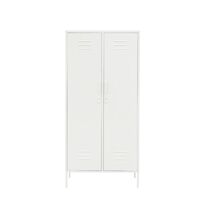 STEELEN COLOR Μεταλλική Ντουλάπα 90x55x190cm Πάχους 0.7mm Εσωτερικού Χώρου με Πόδια Cotton White