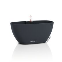 LECHUZA Navio Color 10 Επιτραπέζια Γλάστρα 29x14x14cm Αυτοποτιζόμενη με Δοχείο Φύτευσης Slate Γερμανίας