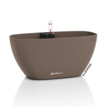 LECHUZA Navio Color 20 Επιτραπέζια Γλάστρα 39x19x18cm Αυτοποτιζόμενη με Δοχείο Φύτευσης Nutmeg Γερμανίας