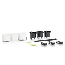 LECHUZA Green Wall Premium Επιτοίχια Γλάστρα 48x6x14cm Αυτοποτιζόμενη με Εσωτερικά Δοχεία Λευκή Mατ Γερμανίας