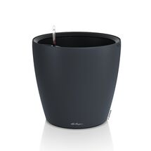 LECHUZA Classico Color LS 50 Επιτραπέζια Γλάστρα Ø49x46cm Αυτοποτιζόμενη με Δοχείο Φύτευσης Ανθρακί Ματ Γερμανίας