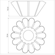 TRAMONTINA Αντικολλητική Φόρμα  Brioche Brasil Ø22x9.5cm 1.3L Αντοχή Starflon Max 3x 0.20g