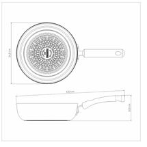 TRAMONTINA Τηγάνι Βαθύ Αντικολλητικό Monaco Ø24.8x10.5cm 2.7L Αντοχή Starflon Premium 0.90kg
