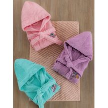 Palamaiki Μπουρνούζι με Κουκούλα Kids Bath CUTE LILAC 10-12 Μωβ