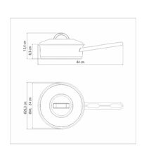 TRAMONTINATRAMONTINA Βαθύ Τηγάνι Saute Pan Solar Induction Ø24x13.4cm 3.3L Ανοξείδωτο Ατσάλι με Τριπλή Βάση & Καπάκι 2.3kg