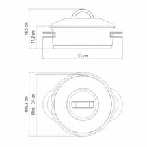 TRAMONTINA Κατσαρόλα Ρηχή Solar Induction Ø24x16.5cm 4.7lt Ανοξείδωτο Ατσάλι με Τριπλή Βάση & Καπάκι 1.9kg