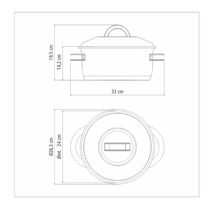 TRAMONTINA Κατσαρόλα Βαθιά Solar Induction Ø24x19.5cm 6.1lt Ανοξείδωτο Ατσάλι με Τριπλή Βάση & Καπάκι 2.9kg