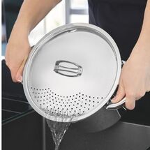 TRAMONTINA Κατσαρόλα Ζυμαρικών Solar Induction Ø24x21.6cm 7.7L Ανοξείδωτο Ατσάλι με Τριπλή Βάση & Καπάκι Στραγγίσματος 2.4kg