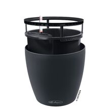 LECHUZA Classico Color LS 50 Επιτραπέζια Γλάστρα Ø49x46cm Αυτοποτιζόμενη με Δοχείο Φύτευσης Ανθρακί Ματ Γερμανίας