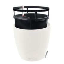LECHUZA Classico Color LS 50 Επιτραπέζια Γλάστρα Ø49x46cm Αυτοποτιζόμενη με Δοχείο Φύτευσης Λευκή Ματ Γερμανίας