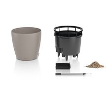 LECHUZA Classico Color LS 50 Επιτραπέζια Γλάστρα Ø49x46cm Αυτοποτιζόμενη με Δοχείο Φύτευσης Sand Brown Ματ Γερμανίας