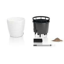 LECHUZA Classico Color LS 50 Επιτραπέζια Γλάστρα Ø49x46cm Αυτοποτιζόμενη με Δοχείο Φύτευσης Λευκή Ματ Γερμανίας