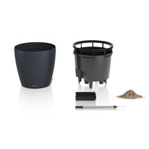 LECHUZA Classico Color LS 50 Επιτραπέζια Γλάστρα Ø49x46cm Αυτοποτιζόμενη με Δοχείο Φύτευσης Ανθρακί Ματ Γερμανίας