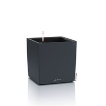 LECHUZA Cube Color 30 Επιδαπέδια Γλάστρα Κύβος 30x30x30cm Αυτοποτιζόμενη με Δοχείο Slate Γερμανίας