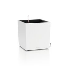 LECHUZA Cube Color 30 Επιδαπέδια Γλάστρα Κύβος 30x30x30cm Αυτοποτιζόμενη με Δοχείο Λευκή Γερμανίας