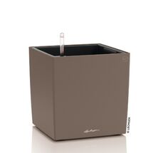 LECHUZA Cube Color 40 Επιδαπέδια Γλάστρα Κύβος 40x40x40cm Αυτοποτιζόμενη με Δοχείο Nutmeg Γερμανίας