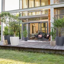 LECHUZA Classico 50 Επιδαπέδια Γλάστρα Ø50x46cm Αυτοποτιζόμενη Slate Γερμανίας