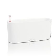 LECHUZA Delta20 Επιτραπέζια Γλάστρα 40x14.6x18cm Αυτοποτιζόμενη με Δοχείο Φύτευσης Λευκή Ματ Γερμανίας RedDot Award 2009/Designpreis Deutchland 2010