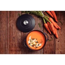 TRAMONTINA Μαντεμένια Κατσαρόλα Trento Induction Ø24cm 4L με Εμαγιέ Εξωτερικό & Αντικολλητική Επίστρωση Starflon Excellent 3.8kg