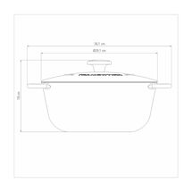 TRAMONTINA Μαντεμένια Κατσαρόλα Trento Induction Ø29.1cm 6lt με Εμαγιέ Εξωτερικό & Αντικολλητική Επίστρωση Starflon Excellent 5.3kg