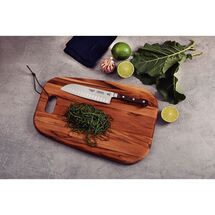 TRAMONTINA Μαχαίρι Santoku με Λεία Λεπίδα 18cm ("7") και Ξύλινη Χειρολαβή Century Wood