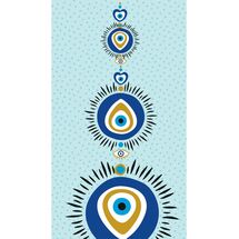 Palamaiki Πετσέτα Θαλάσσης Beach Collection 90x160 EM43 Γαλάζιο